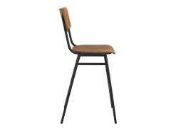 Set de 2 taburetes para isla de cocina de madera 65 cm - Clem