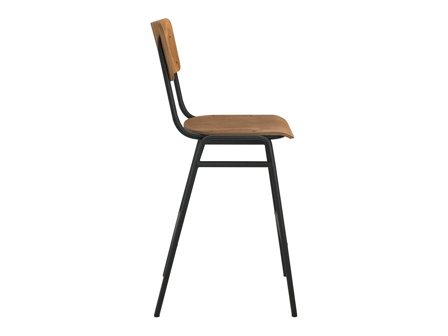 Set de 2 taburetes para isla de cocina de madera 65 cm - Clem