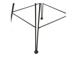 Set de 2 taburetes para isla de cocina en resina tejida negra 63 cm - Jigani
