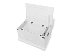 Set de baúles de almacenamiento 2 unidades blanco ES402873