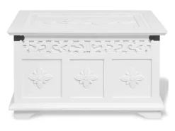 Set de baúles de almacenamiento 2 unidades blanco ES402873