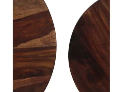 Set de mesas de centro 2 piezas madera maciza sheesham 60x35 cm