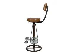 Silla de bar de cuero de 76 cm con respaldo - Phoenix