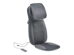 Silla de masaje de imitación de cuero - 3 modos e intensidades de masaje - Negro - APASIA