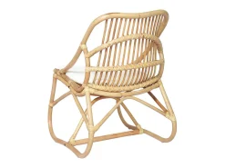 Silla de ratán lino 54x75.5x78 cm SHL4097