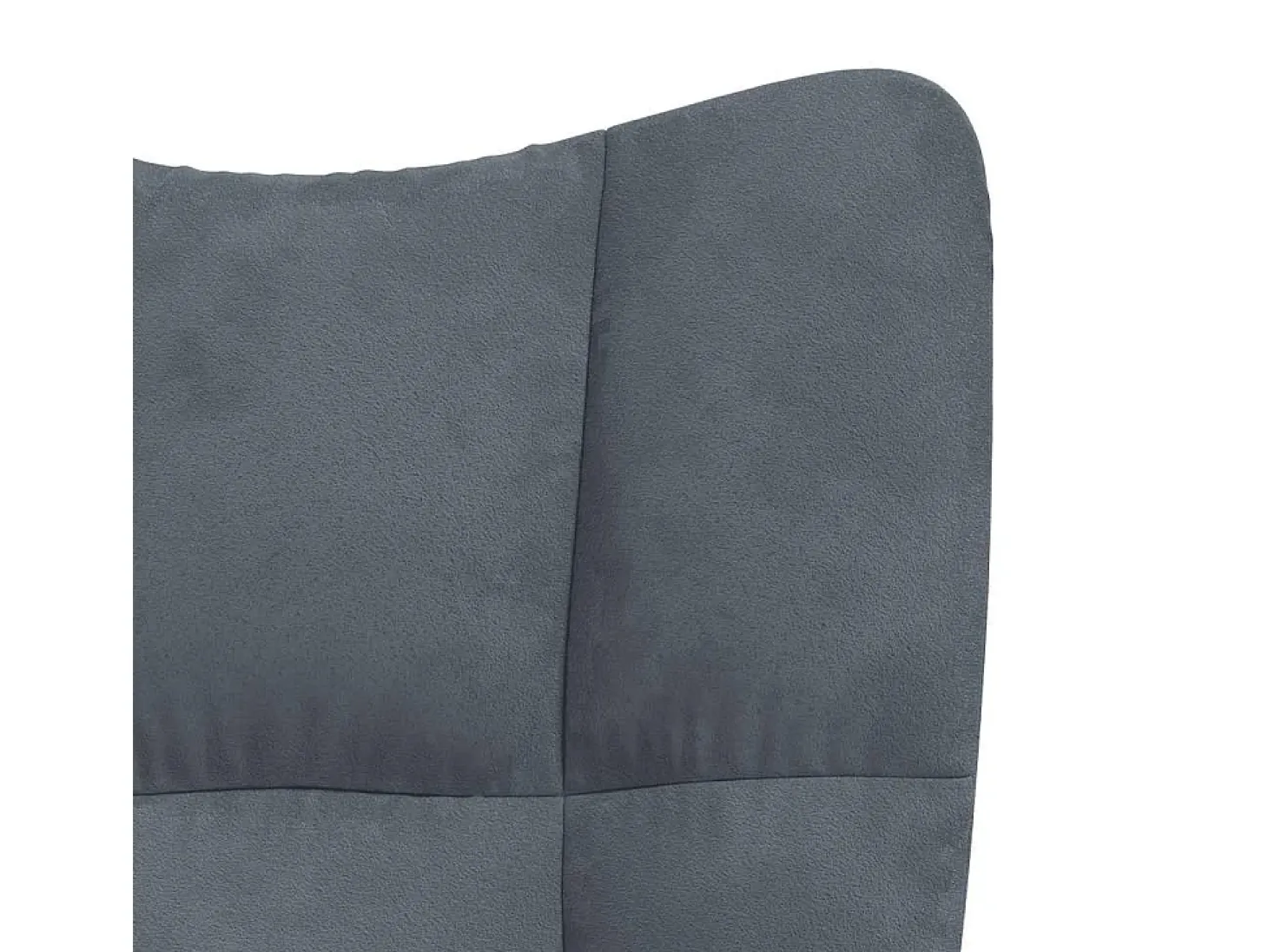 Silla de relajación con taburete terciopelo gris oscuro