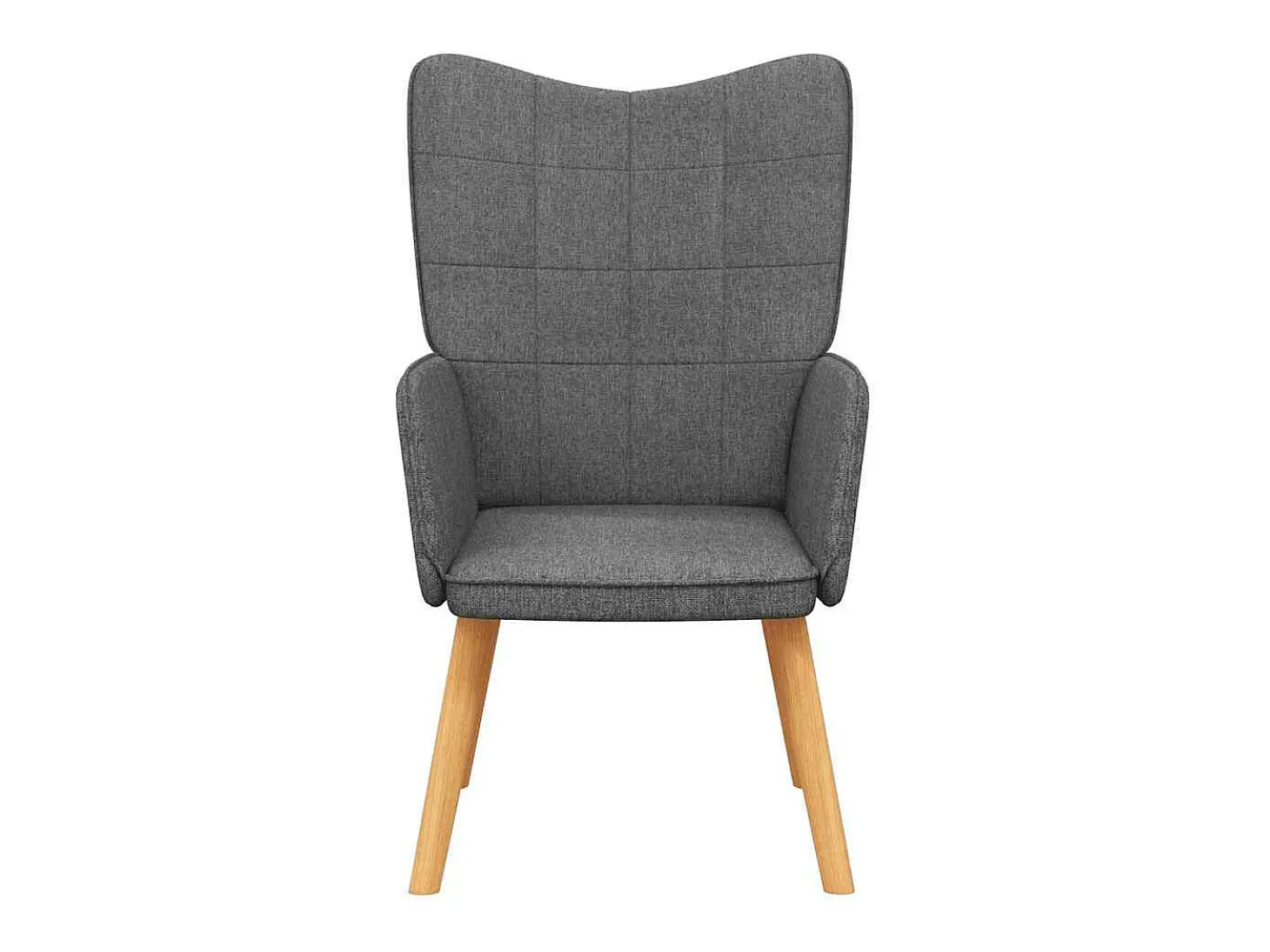 Silla de relajación de tela gris oscuro