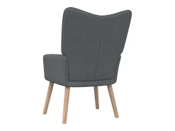 Silla de relajación de tela gris oscuro
