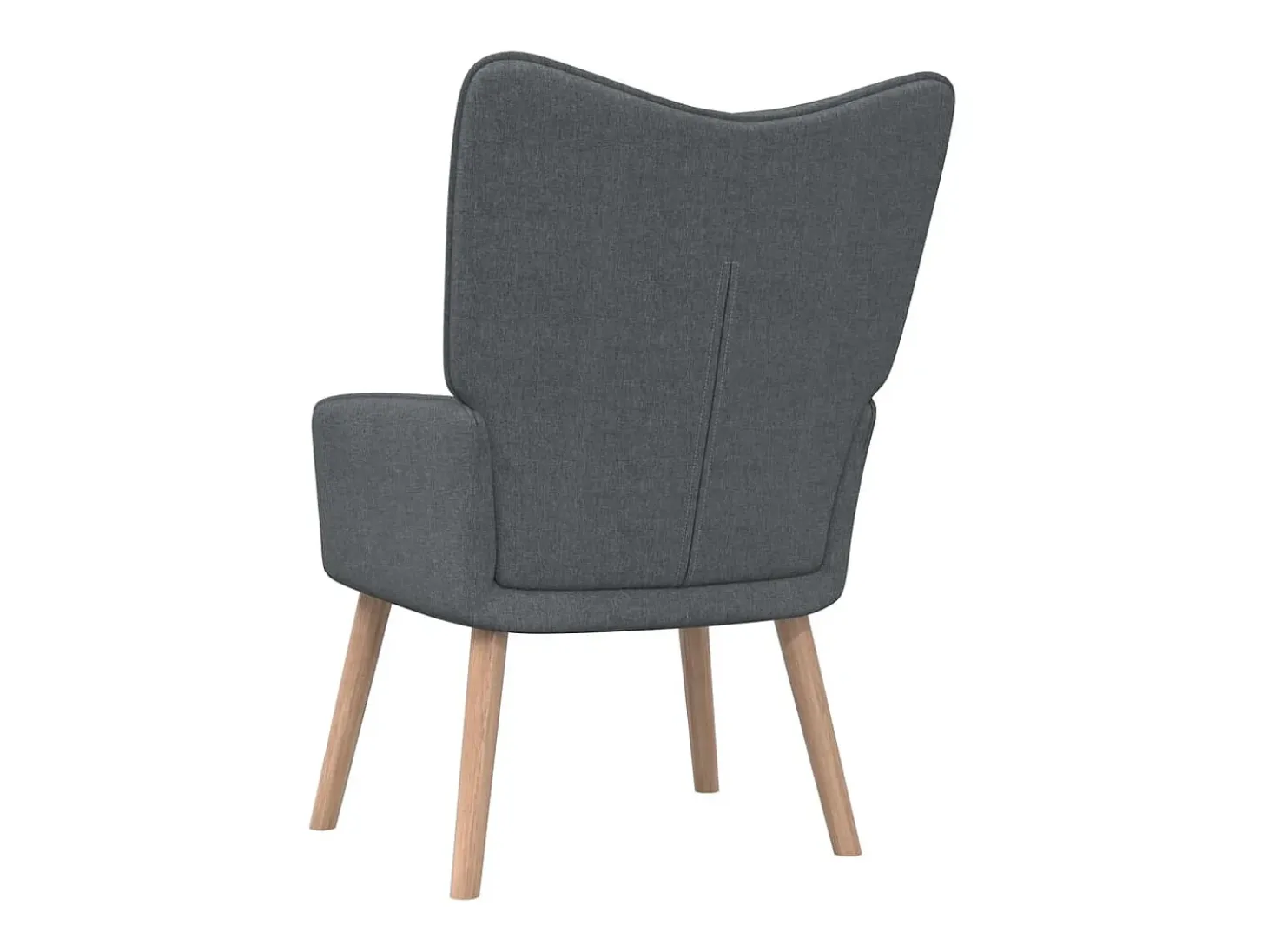 Silla de relajación de tela gris oscuro