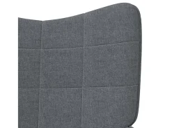 Silla de relajación de tela gris oscuro