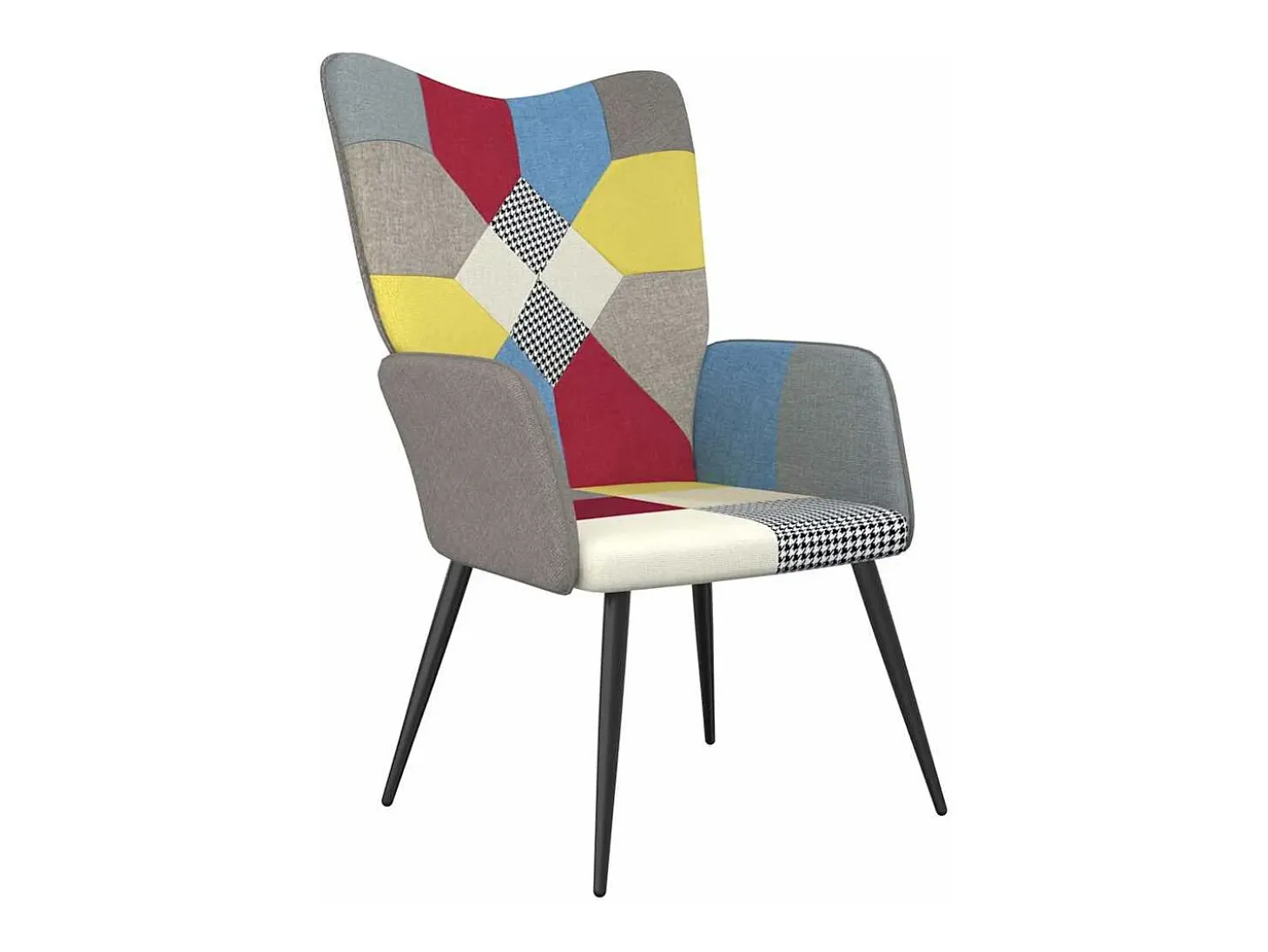 Silla de relajación de tela patchwork