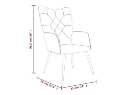 Silla de relajación de tela patchwork