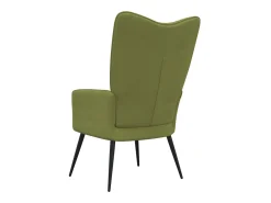 Silla de relajación de terciopelo verde claro ES88434