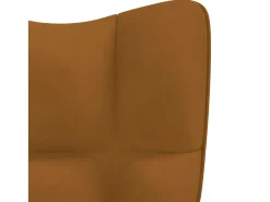 Silla de relajación de terciopelo marrón