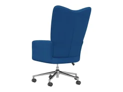 Silla de relajación de terciopelo azul ES10690