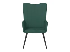 Silla de relajación de terciopelo verde oscuro