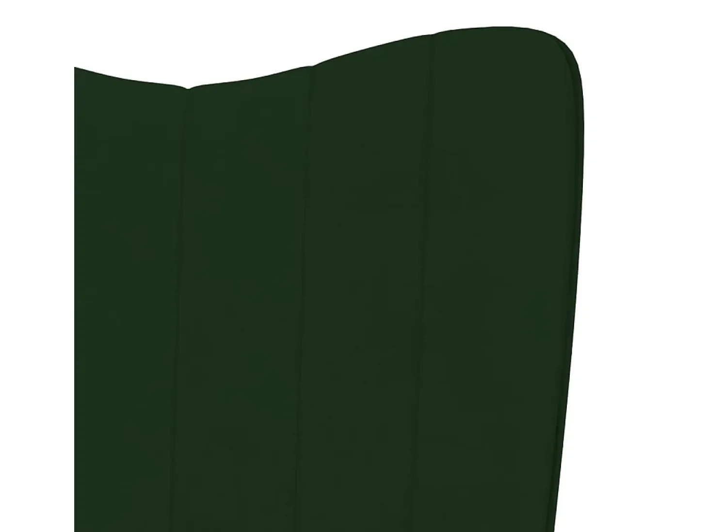 Silla de relajación de terciopelo verde oscuro