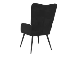 Silla de relajación de terciopelo negro