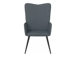 Silla de relajación de terciopelo gris oscuro