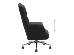 Silla de relajación de terciopelo negro