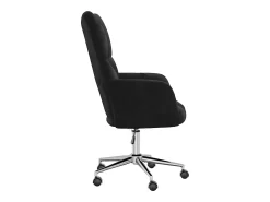 Silla de relajación de terciopelo negro