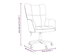 Silla de relajación de terciopelo verde claro