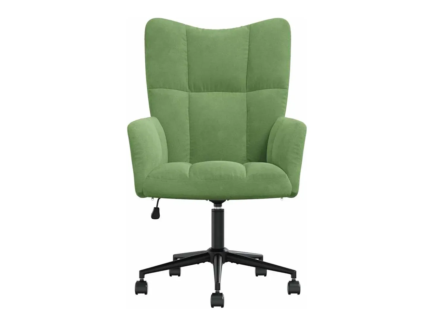 Silla de relajación de terciopelo verde claro