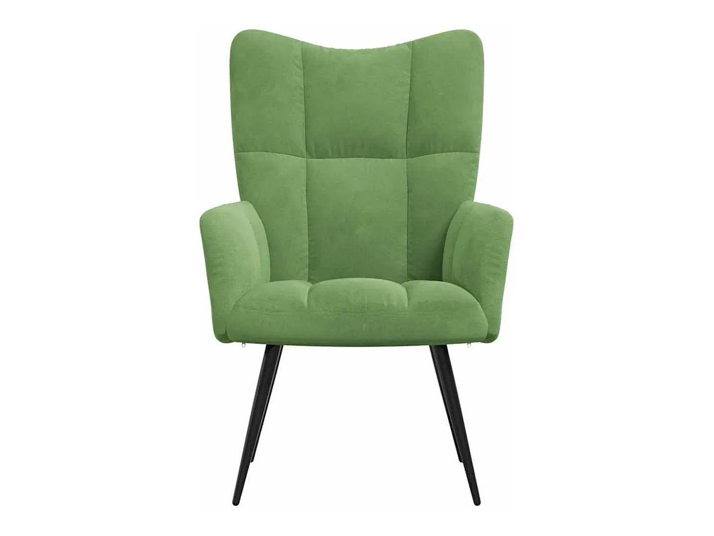 Silla de relajación de terciopelo verde claro