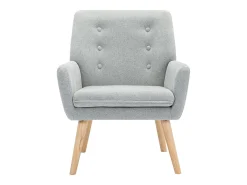 Silla de tela gris. Estilo escandinavo. SERINO