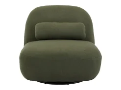 Silla giratoria 360° borreguito texturizada kaki oscuro