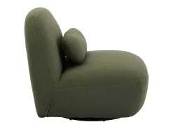 Silla giratoria 360° borreguito texturizada kaki oscuro