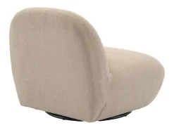 Silla giratoria 360° borreguito texturizada beige