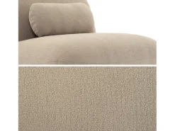 Silla giratoria 360° borreguito texturizada beige
