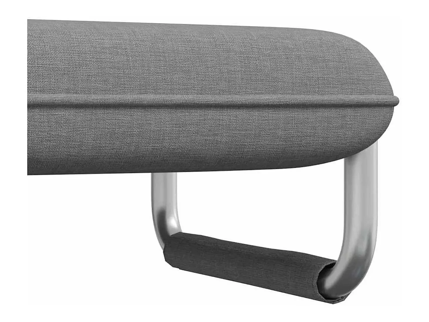 Silla giratoria y sofá cama tela gris claro