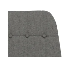 Silla mecedora de tela gris claro