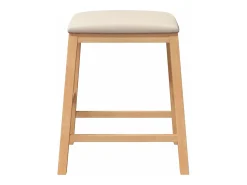 Sillas de bar con cojines 2 uds madera maciza caucho