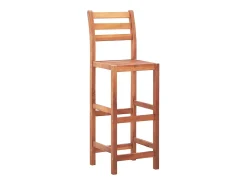 Sillas de cocina 2 unidades madera maciza de acacia