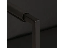 Sillón | Silla de cuero auténtico negro SHL4261