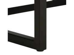 Sillón | Silla de cuero auténtico negro SHL4261