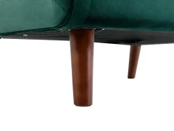 Sillón cama de terciopelo verde pino de estilo joven URIBIA.