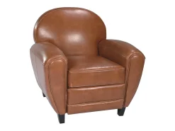 Sillón Camel de cuero recubierto - Club