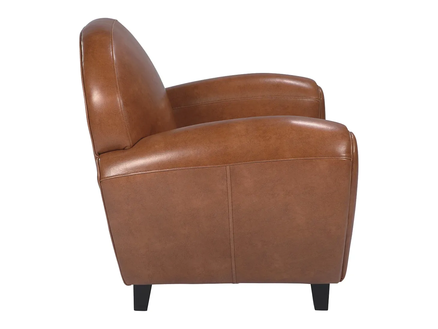 Sillón Camel de cuero recubierto - Club