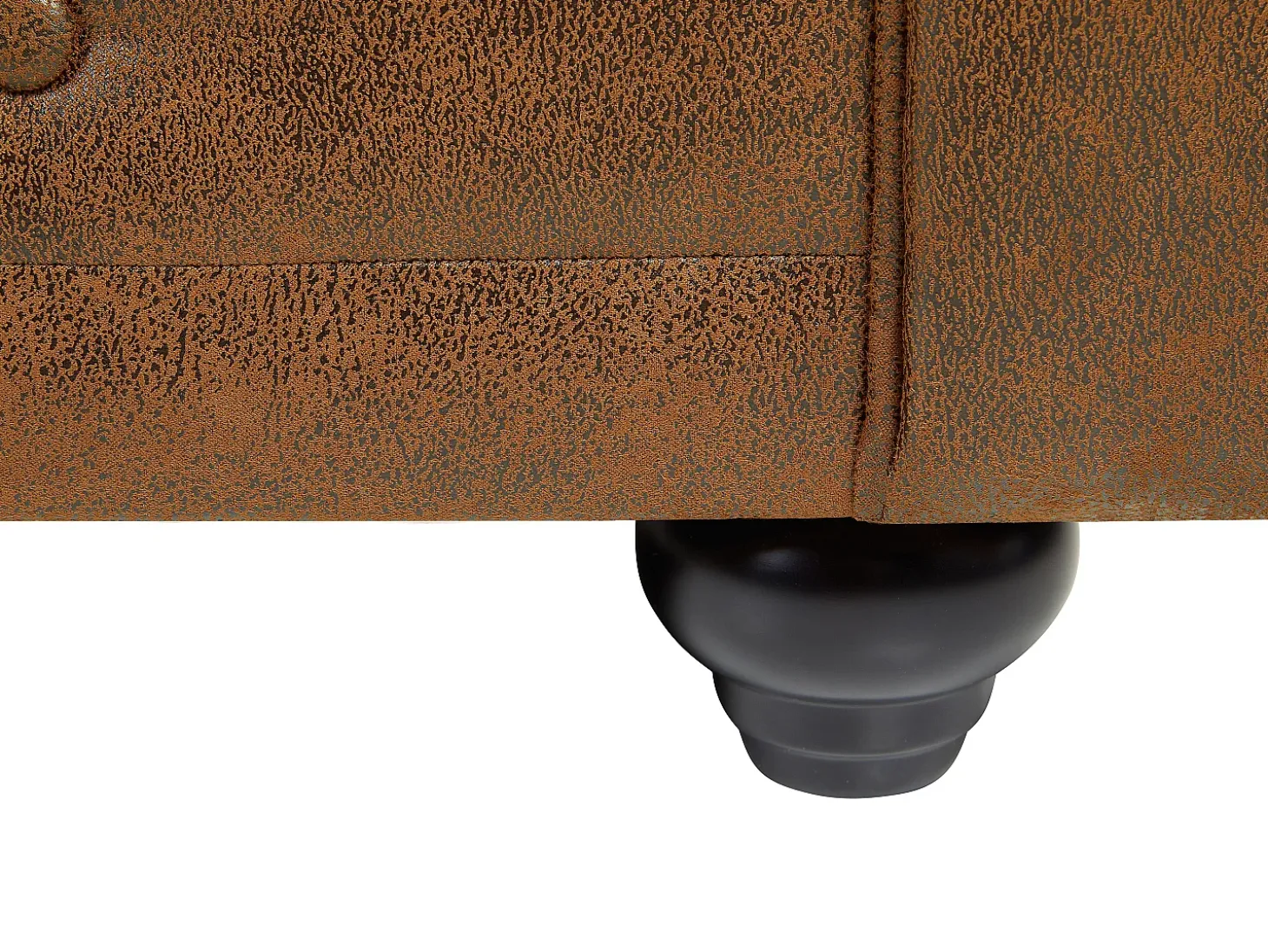Sillón CHESTERFIELD de microfibra envejecida