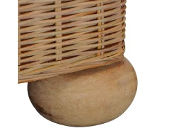 Sillón con cojines ratán natural