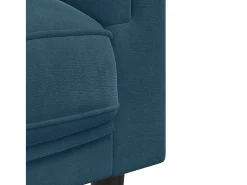 Sillón con cojín terciopelo azul