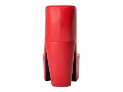Sillón con forma de zapato de tacón cuero sintético rojo
