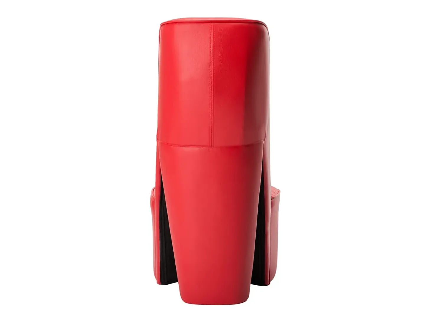 Sillón con forma de zapato de tacón cuero sintético rojo