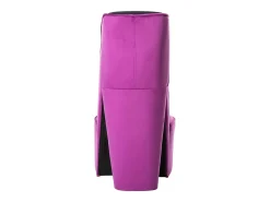 Sillón con forma de zapato de tacón terciopelo morado