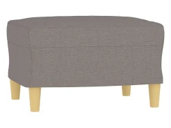 Sillón con reposapiés Tela Taupe 60 cm