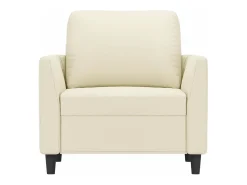 Sillón Crema 60 cm Piel Sintética